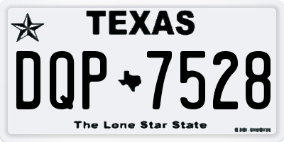 TX license plate DQP7528