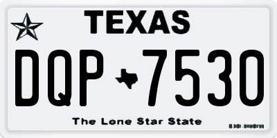 TX license plate DQP7530