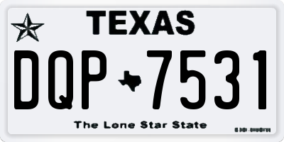 TX license plate DQP7531