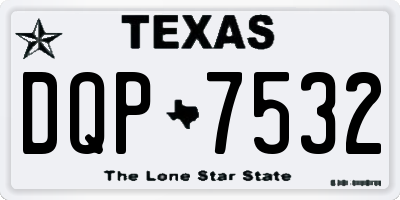 TX license plate DQP7532