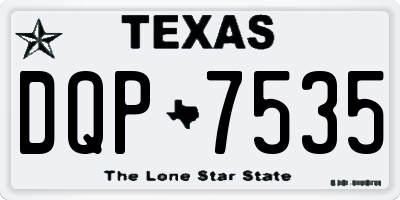 TX license plate DQP7535
