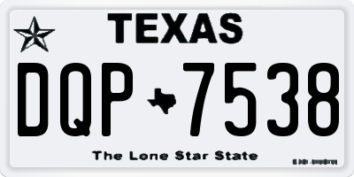 TX license plate DQP7538