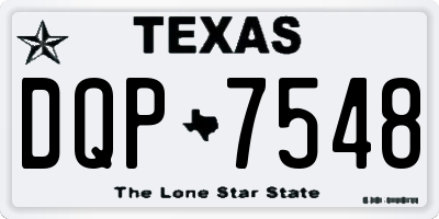 TX license plate DQP7548