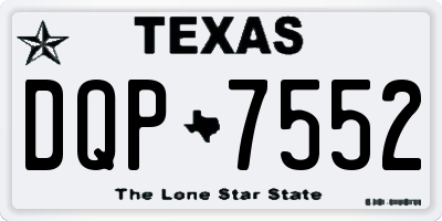 TX license plate DQP7552