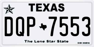 TX license plate DQP7553