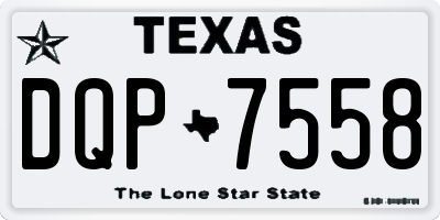TX license plate DQP7558