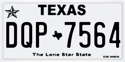 TX license plate DQP7564