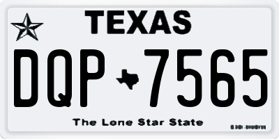TX license plate DQP7565