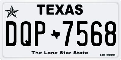 TX license plate DQP7568