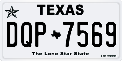 TX license plate DQP7569
