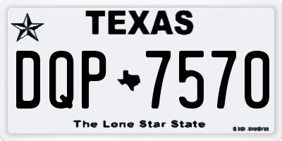 TX license plate DQP7570