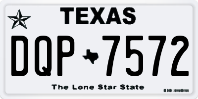 TX license plate DQP7572