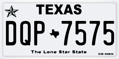 TX license plate DQP7575