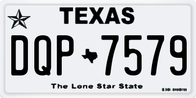 TX license plate DQP7579