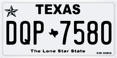 TX license plate DQP7580