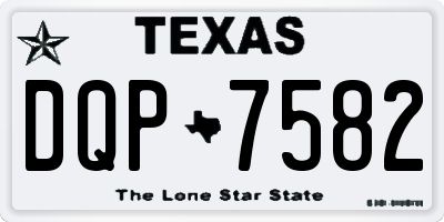 TX license plate DQP7582