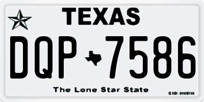 TX license plate DQP7586