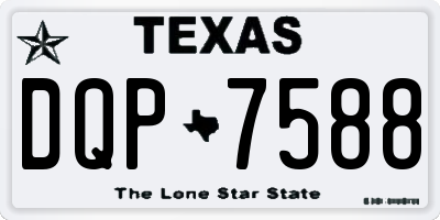 TX license plate DQP7588