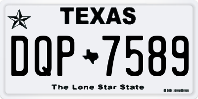 TX license plate DQP7589