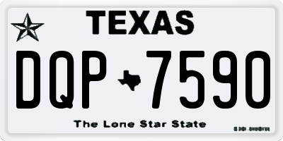 TX license plate DQP7590