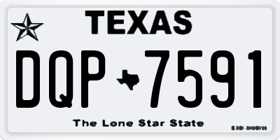 TX license plate DQP7591