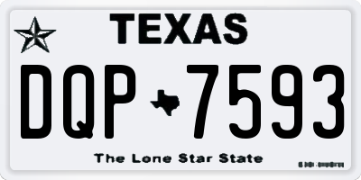 TX license plate DQP7593