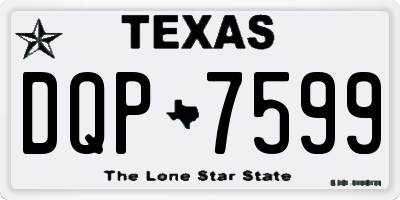 TX license plate DQP7599