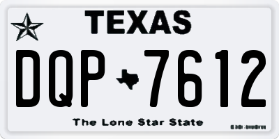 TX license plate DQP7612