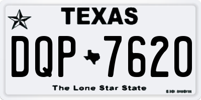 TX license plate DQP7620