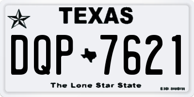 TX license plate DQP7621