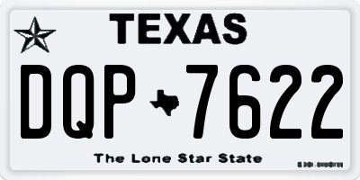 TX license plate DQP7622