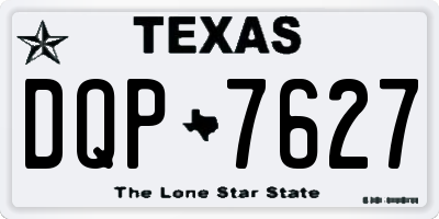 TX license plate DQP7627