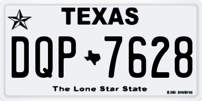 TX license plate DQP7628