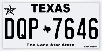 TX license plate DQP7646
