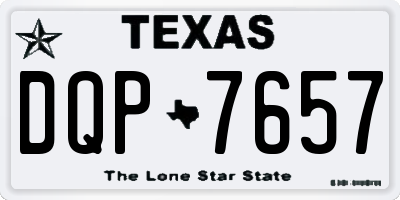 TX license plate DQP7657