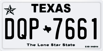 TX license plate DQP7661