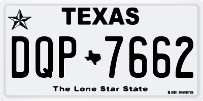 TX license plate DQP7662