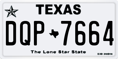 TX license plate DQP7664