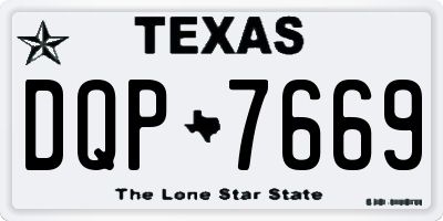 TX license plate DQP7669