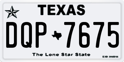 TX license plate DQP7675