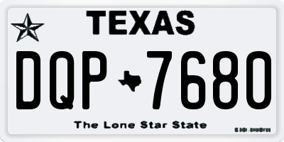 TX license plate DQP7680