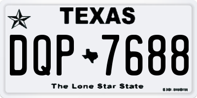 TX license plate DQP7688