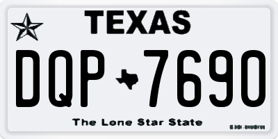 TX license plate DQP7690