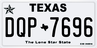 TX license plate DQP7696