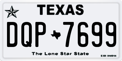TX license plate DQP7699