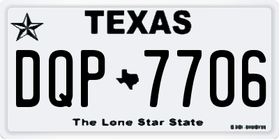 TX license plate DQP7706