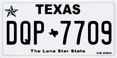 TX license plate DQP7709
