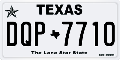 TX license plate DQP7710