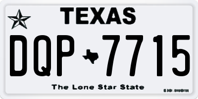 TX license plate DQP7715