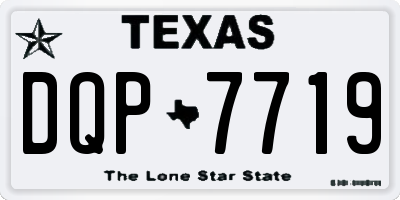 TX license plate DQP7719